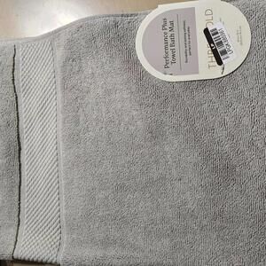 100% Cotton Fade Resistant Performance Plus Towel Bath Mat Threshold LITE GREY